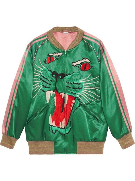 fake gucci bomber jacket|gucci bomber jacket tiger.